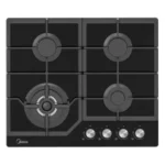 Midea 60cm Built-in Gas Hob 4 Burner - Black